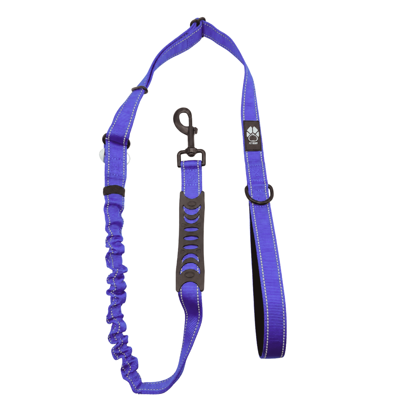 Pet Ready Reflective Bungee Dog Leash & Seat Belt Tether